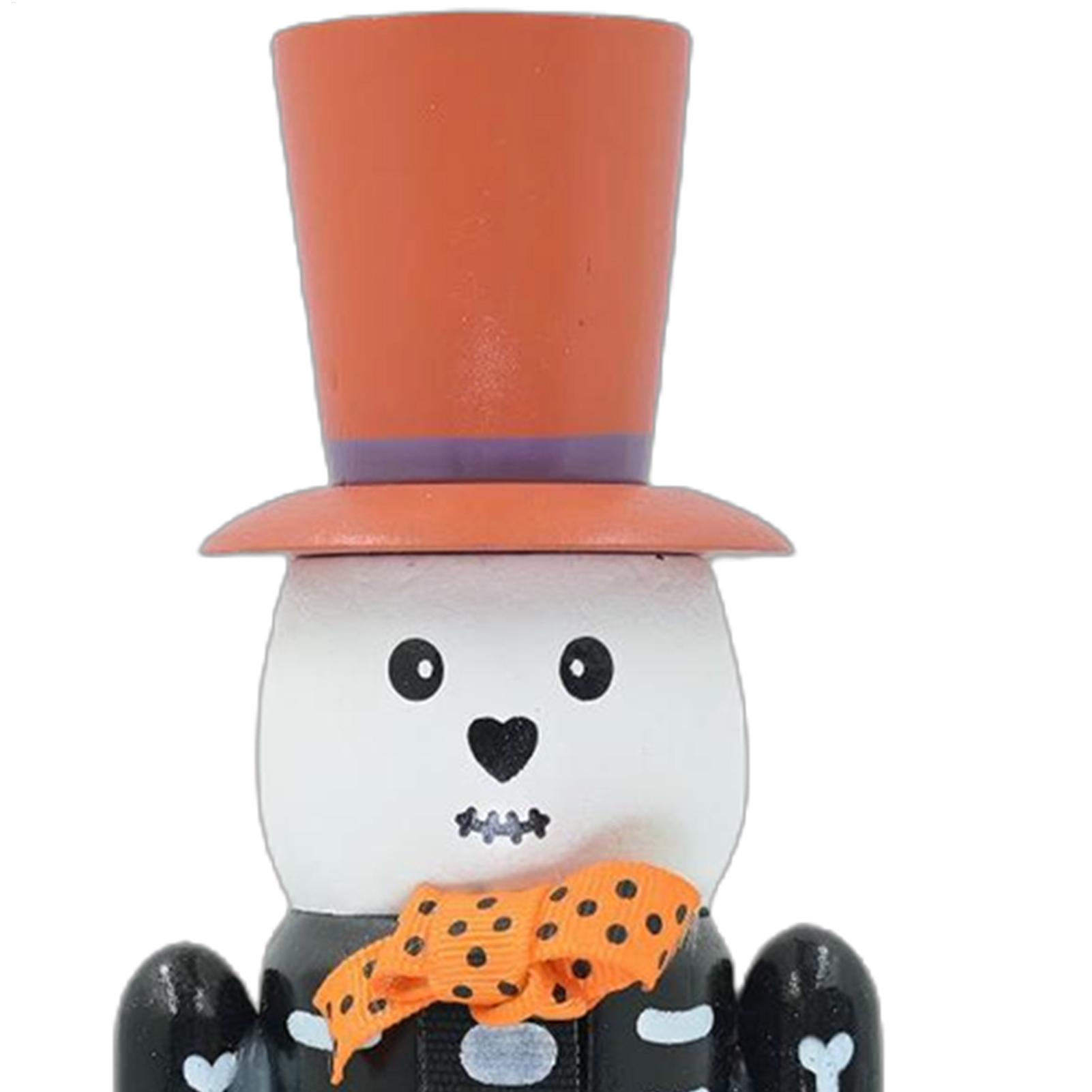 Nutcracker Figurine - Cadılar Bayramı Fındıkkıranları Ahşap Ürkütücü İskelet