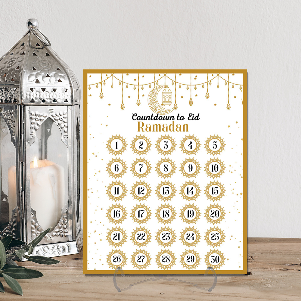 Advent Calendar Gift - Ramazan Advent Geri Sayım Takvimi Akrilik: