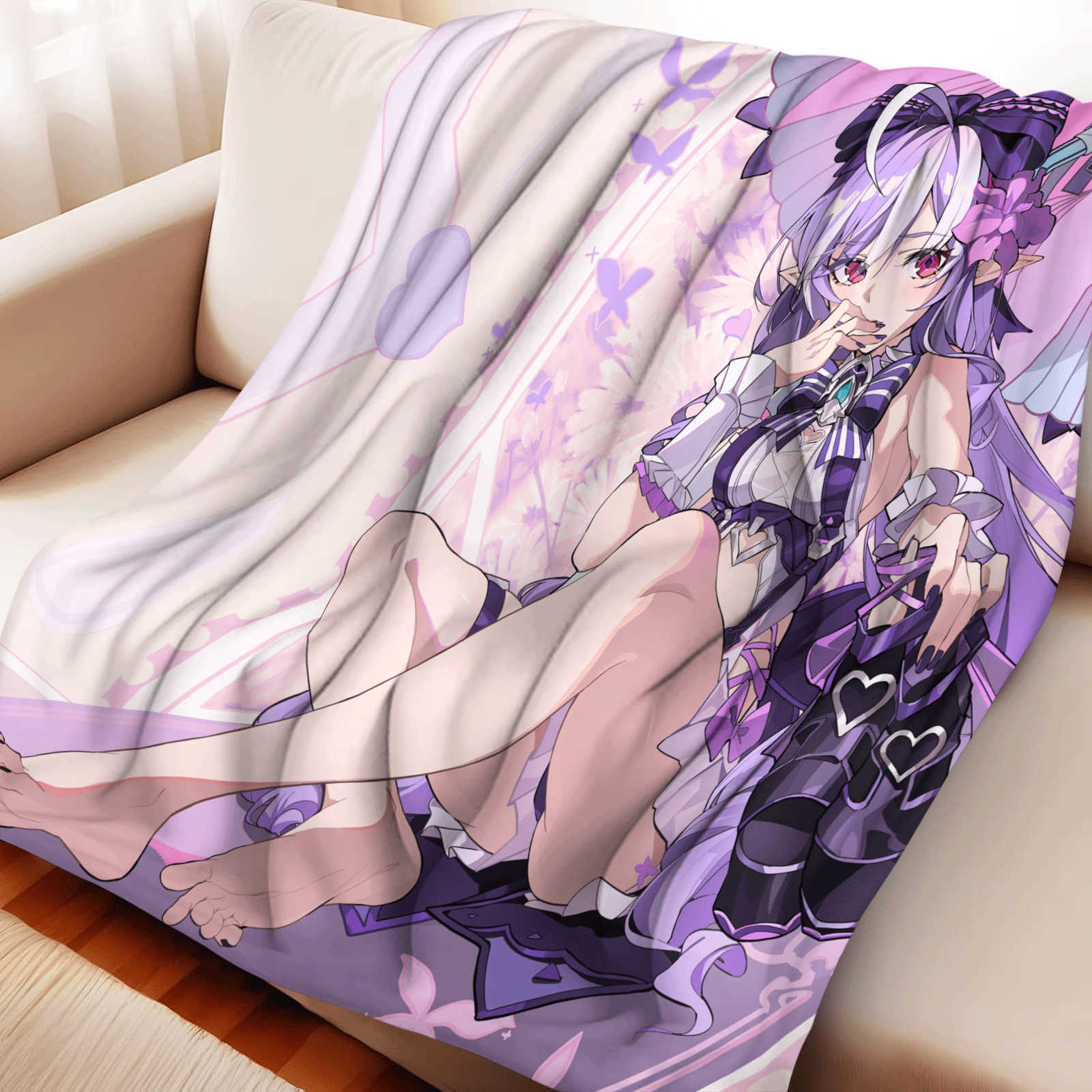 Christmas Throw Blanket - Karikatür Zenless Bölge Sıfır Flanel Atma