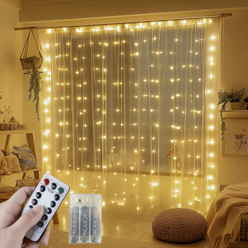 Led Fairy String Lights - 3M-6M Noel Dekorasyonu Uzaktan Kumandalı Tatil