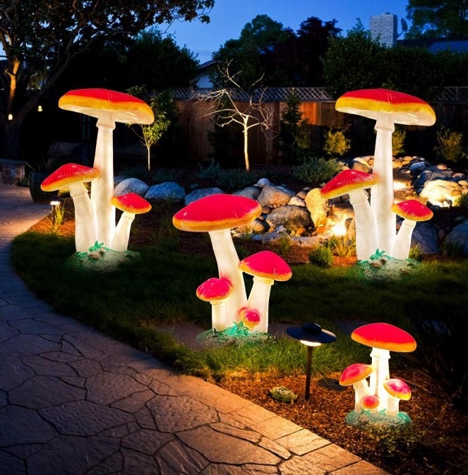 Christmas Lights Outdoor - Su Geçirmez Gerçek Boyutta Simülasyon Mantar