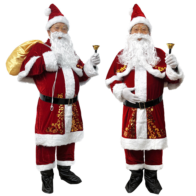 Elf Costume Christmas - Noel Baba Kostüm Yetişkin Erkekler Noel