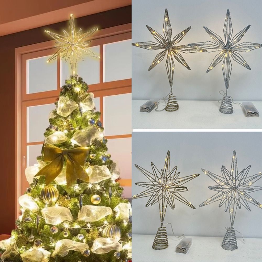Star Tree Topper - Yıldız Noel Ağacı Topper LED Işık