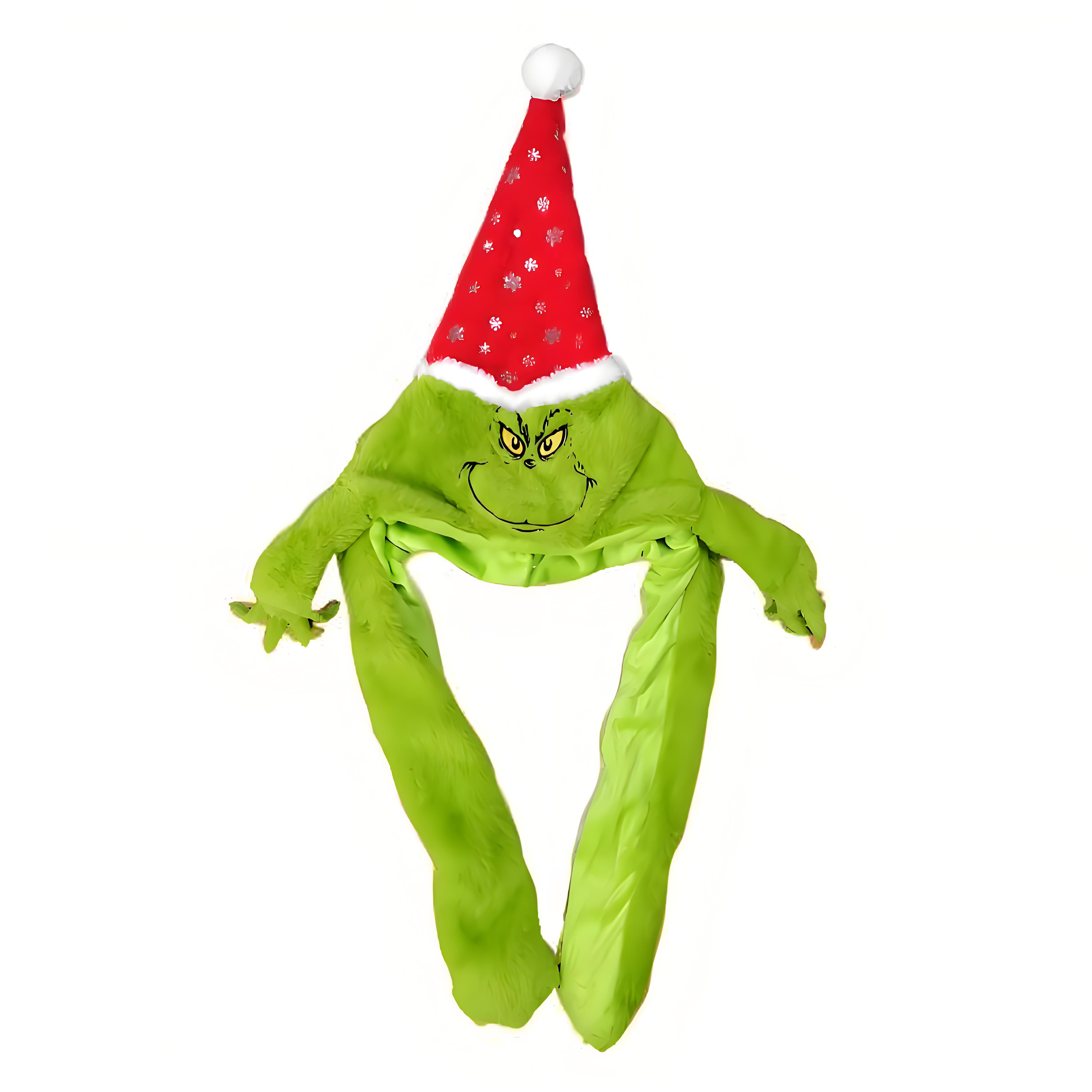 Santa Hat Plush - Peluş Grincese Şapka Kapak Atkı Noel
