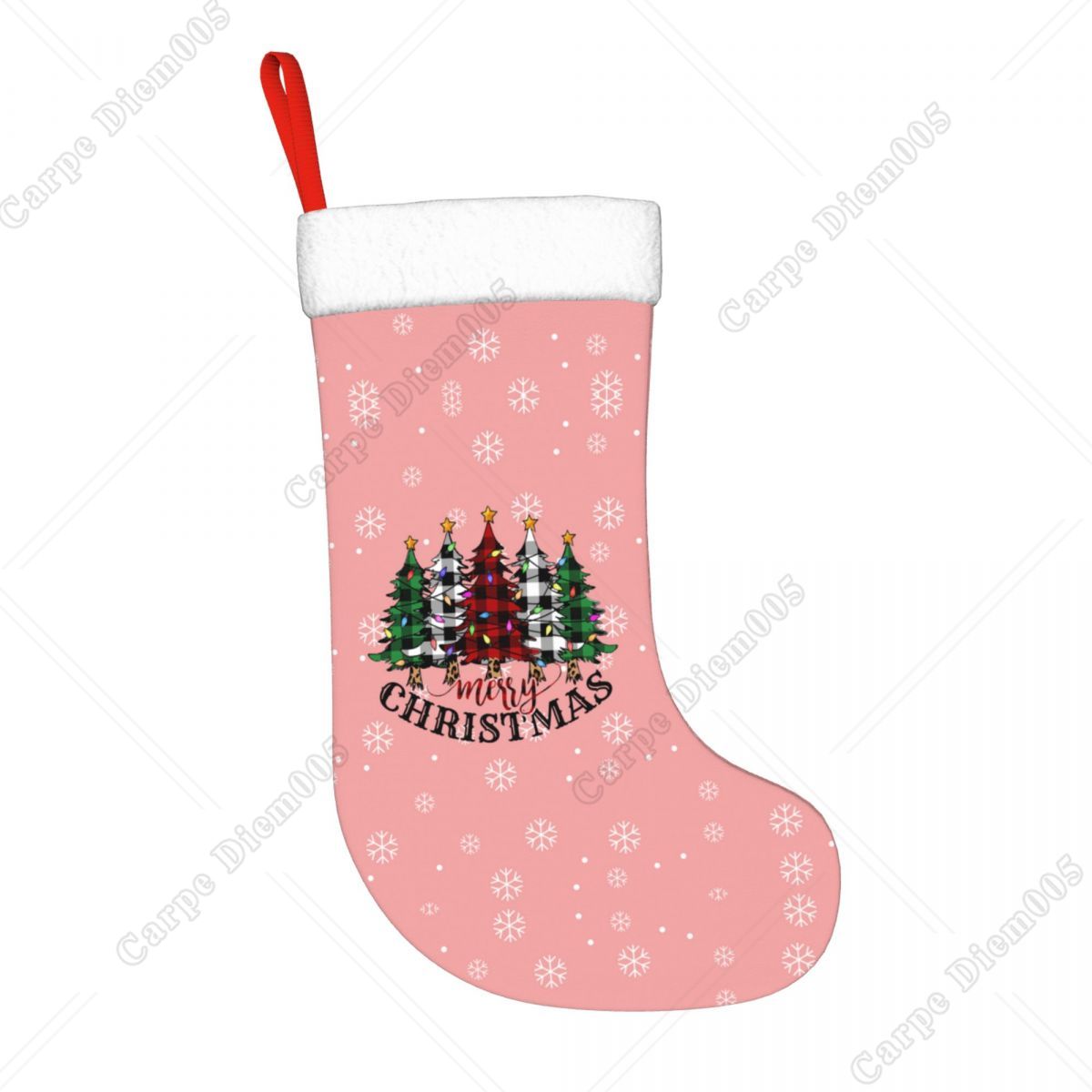 Pembe Kar Taneleri Noel Ağaçla - Christmas Stocking Hanging incelemesi ve fiyatı