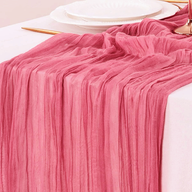 Kırmızı Masa Koşucu Gazlı Bez  - Christmas Table Runner incelemesi ve fiyatı