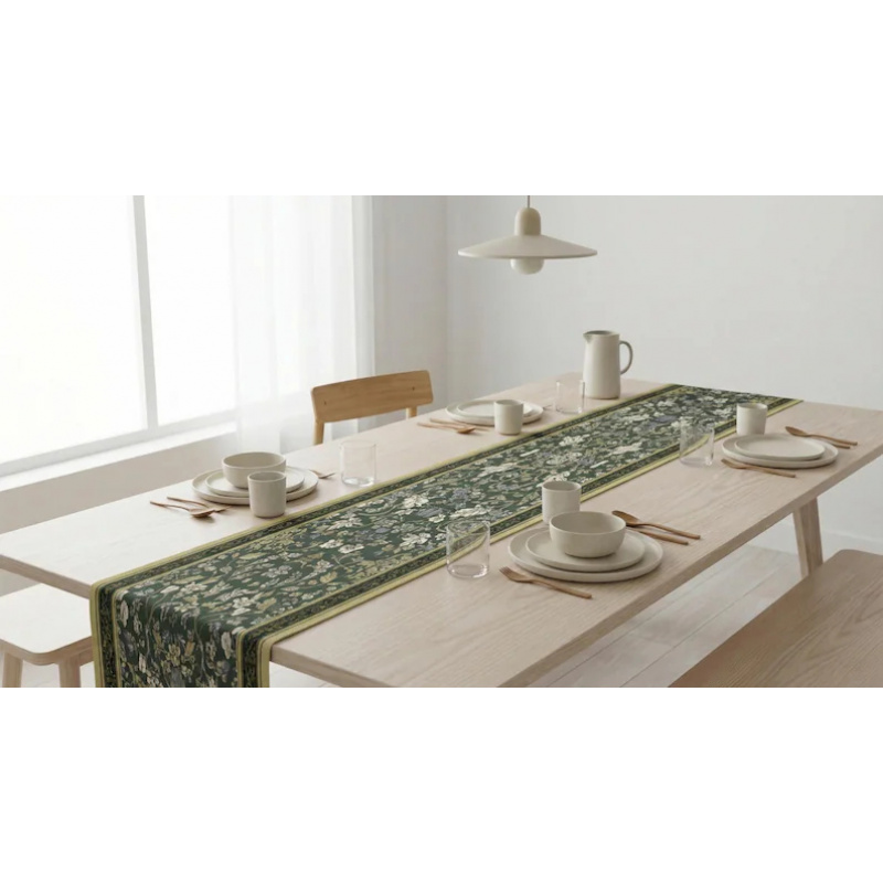 VIKAMA Art Deco Çiçek Desenli  - Christmas Table Runner incelemesi ve fiyatı
