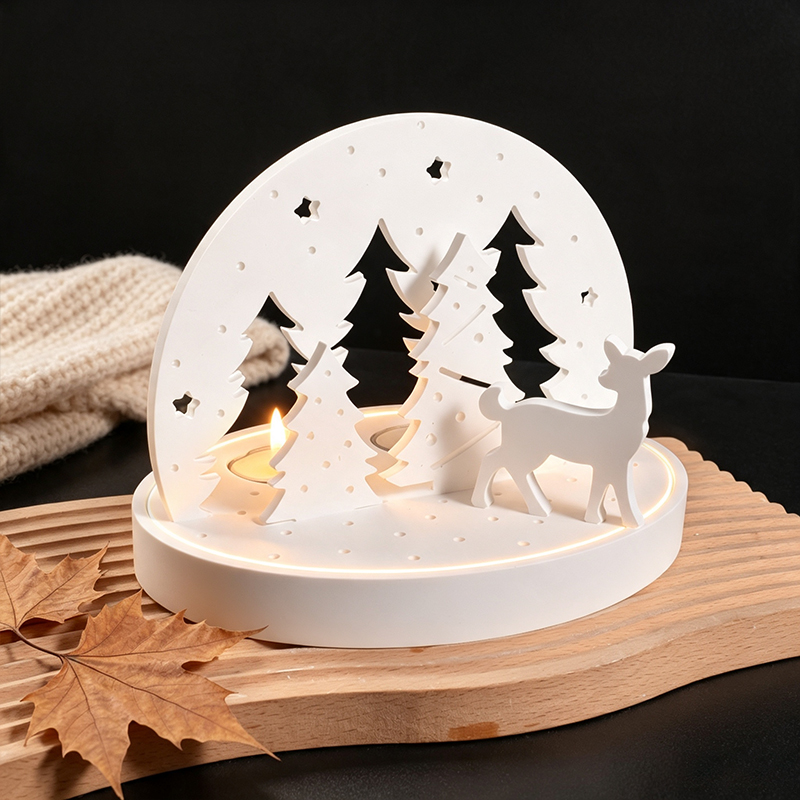Noel Geyiği Tealight Mumluk Si - Holiday Candle Set incelemesi ve fiyatı