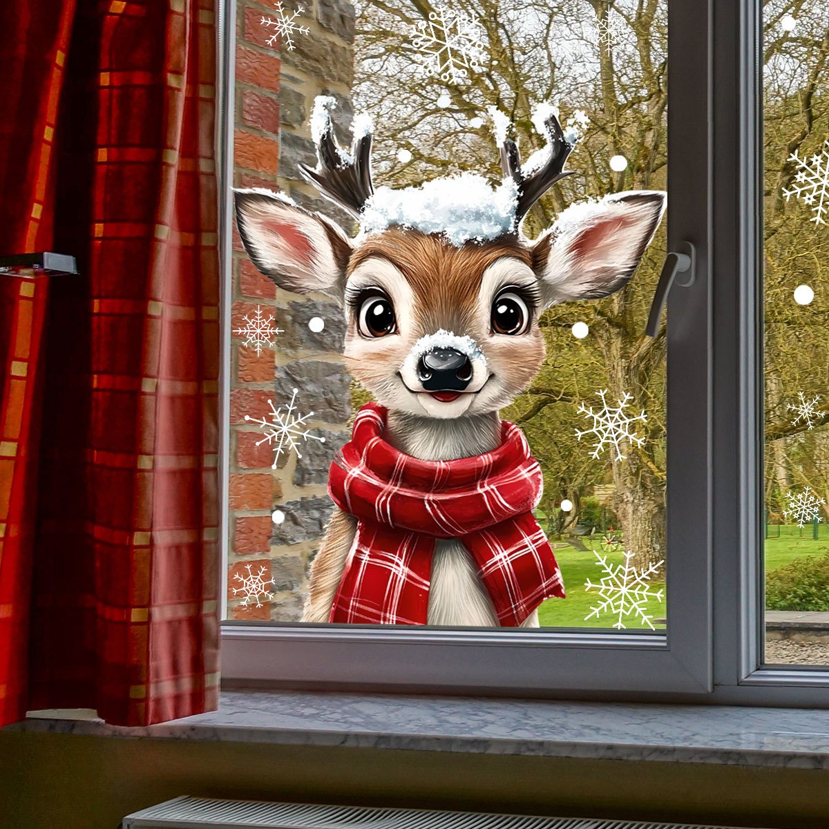 1 adet Noel Eşarp Kar Tanesi R - Snowflake Window Decal incelemesi ve fiyatı