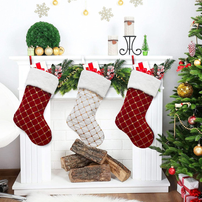 Noel Çorabı Yumuşak Suni Kürk  - Christmas Stocking Hanging incelemesi ve fiyatı