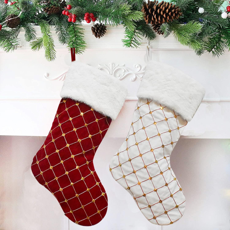 Noel Çorabı Yumuşak Suni Kürk  - Christmas Stocking Hanging incelemesi ve fiyatı