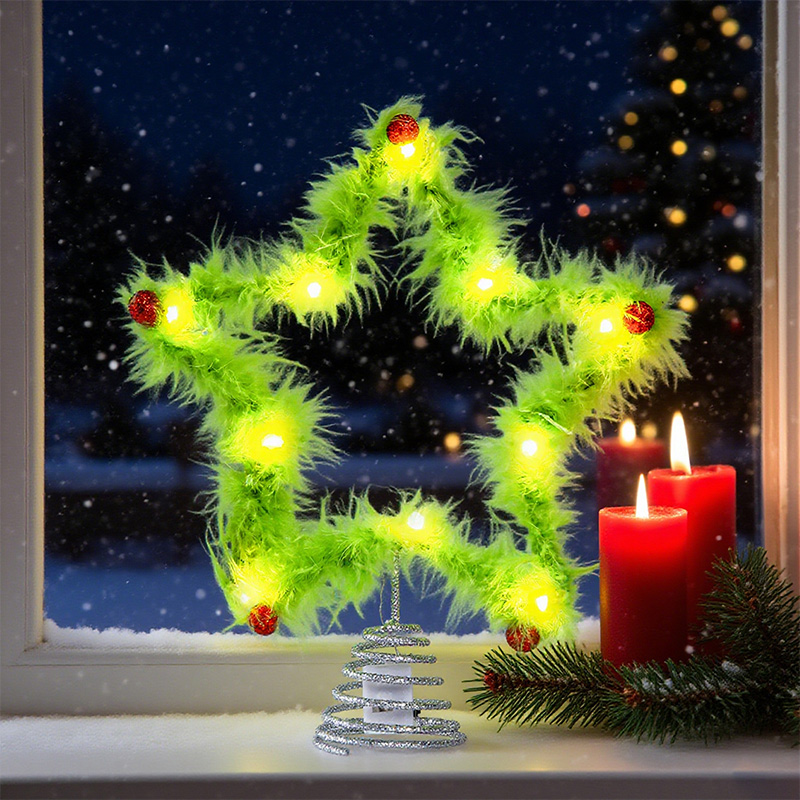 Peluş Beş Köşeli Yıldız Şeklin - Star Tree Topper incelemesi ve fiyatı