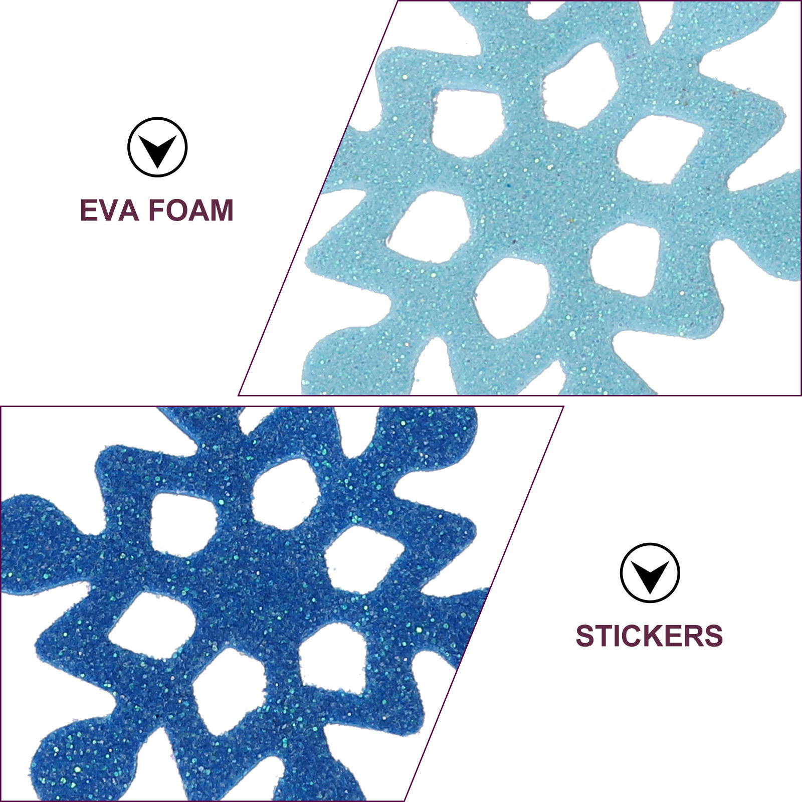 Kar Tanesi Köpük Çıkartmaları  - Snowflake Window Decal incelemesi ve fiyatı