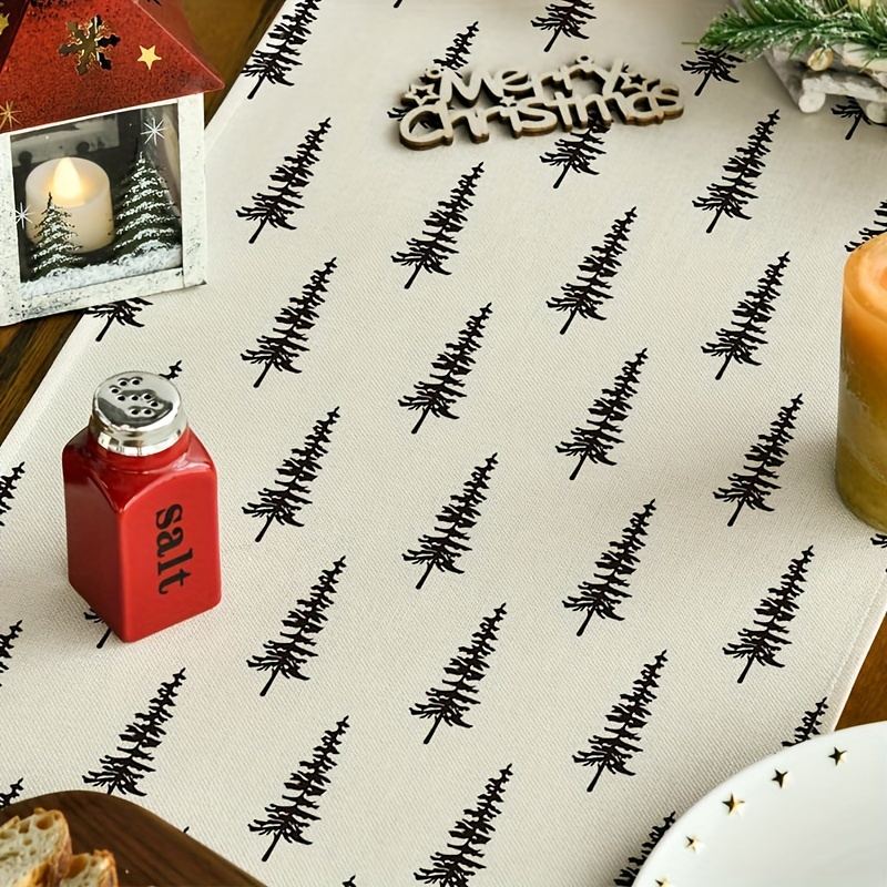 Basit Noel Ağacı Masa Örtüsü M - Christmas Table Runner incelemesi ve fiyatı