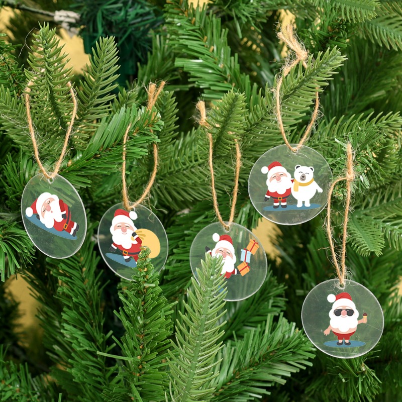 5/100x Boş Noel Şeffaf Yuvarla - Christmas Stocking Hanging incelemesi ve fiyatı