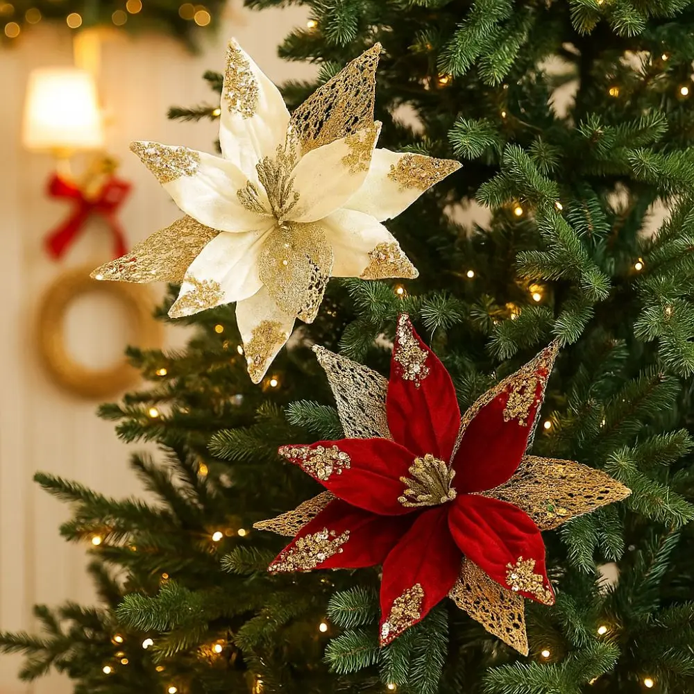 29 cm Yapay Noel Çiçeği Kadife - Christmas Wreath Fake incelemesi ve fiyatı