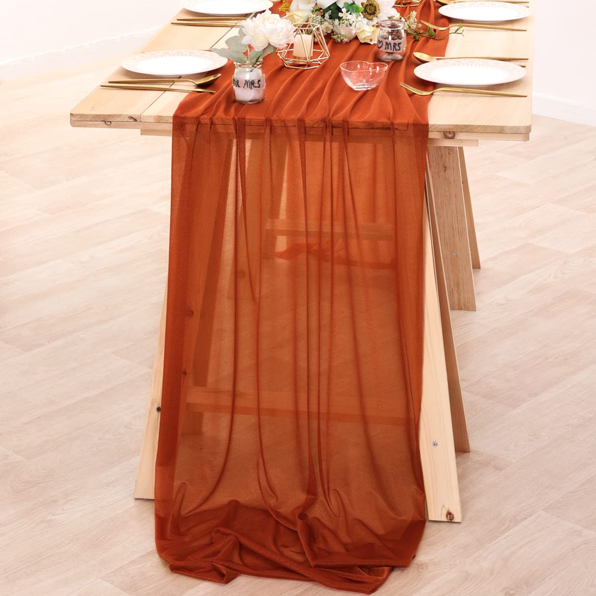 Şifon Masa Koşucu Çıplak Sırf  - Christmas Table Runner incelemesi ve fiyatı