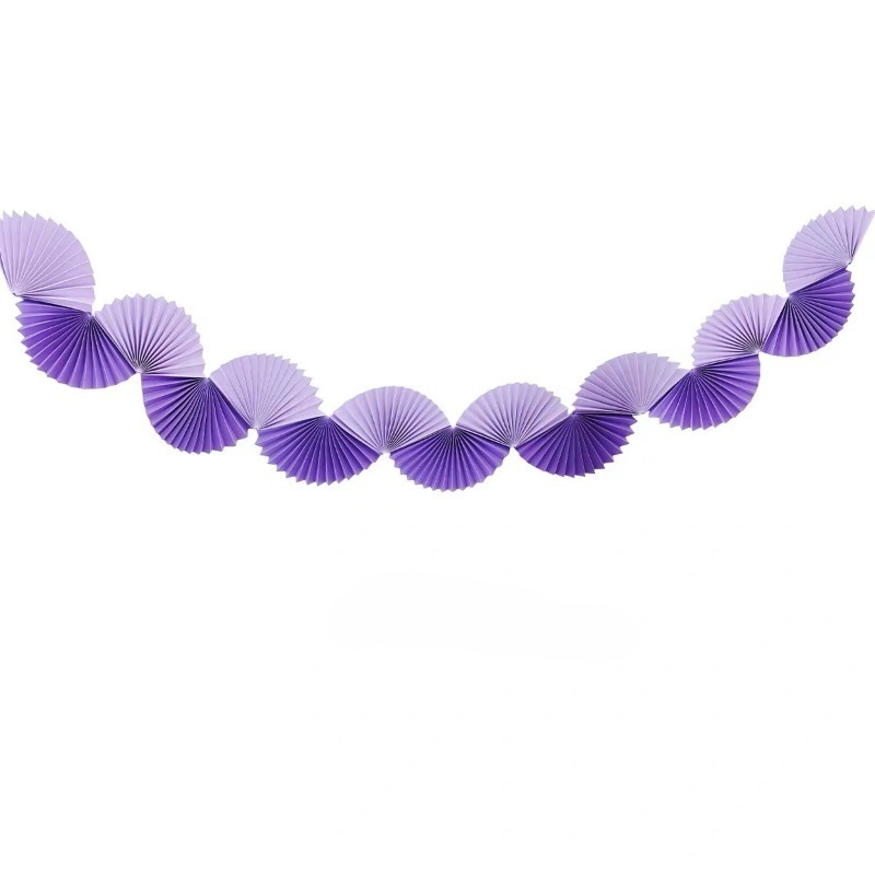 Mor Gümüş Parti Kağıt 3D Fan Ç - Tinsel Garland Decoration incelemesi ve fiyatı