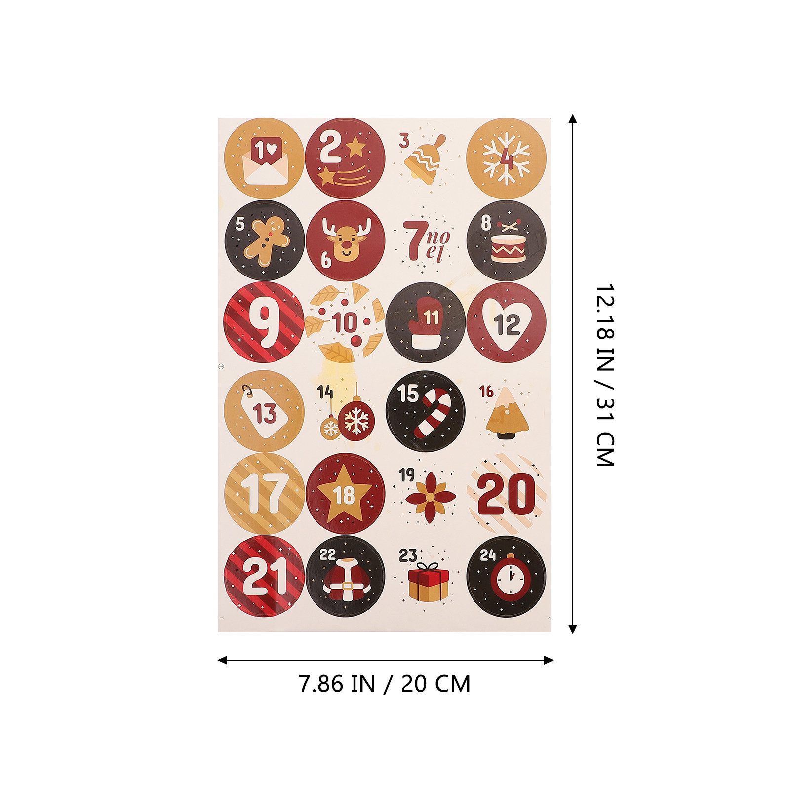 10 sayfa Noel dekorasyonu yuva - Advent Calendar Gift incelemesi ve fiyatı