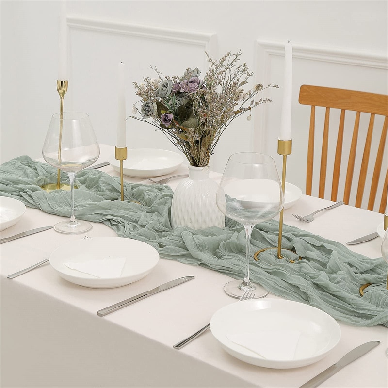 Yarı şeffaf tül düğün parti no - Christmas Table Runner incelemesi ve fiyatı