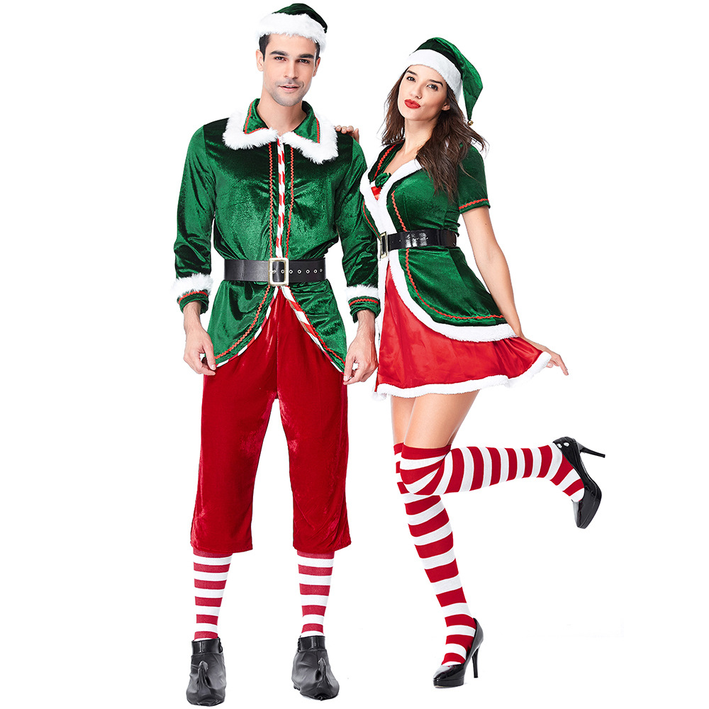 Noel Baba Kostümü Kadın Erkek  - Elf Costume Christmas incelemesi ve fiyatı