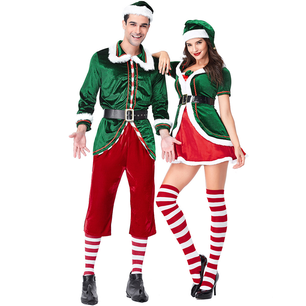 Noel Baba Kostümü Kadın Erkek  - Elf Costume Christmas incelemesi ve fiyatı