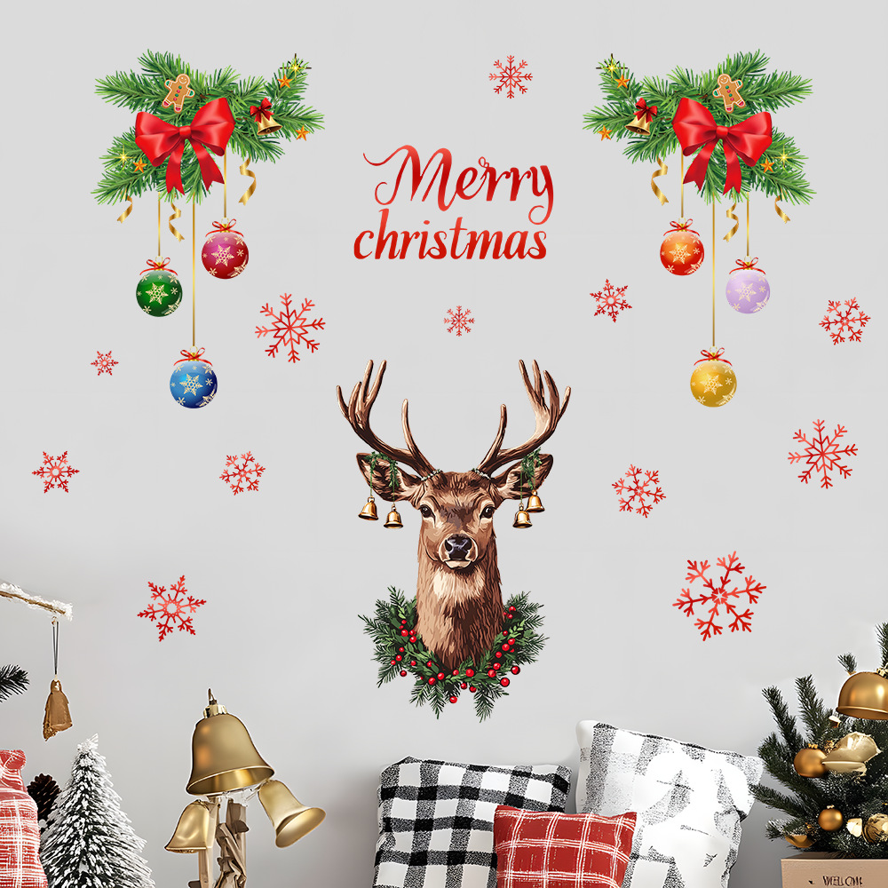 Noel Kar Tanesi Geyik Kafası D - Snowflake Window Decal incelemesi ve fiyatı