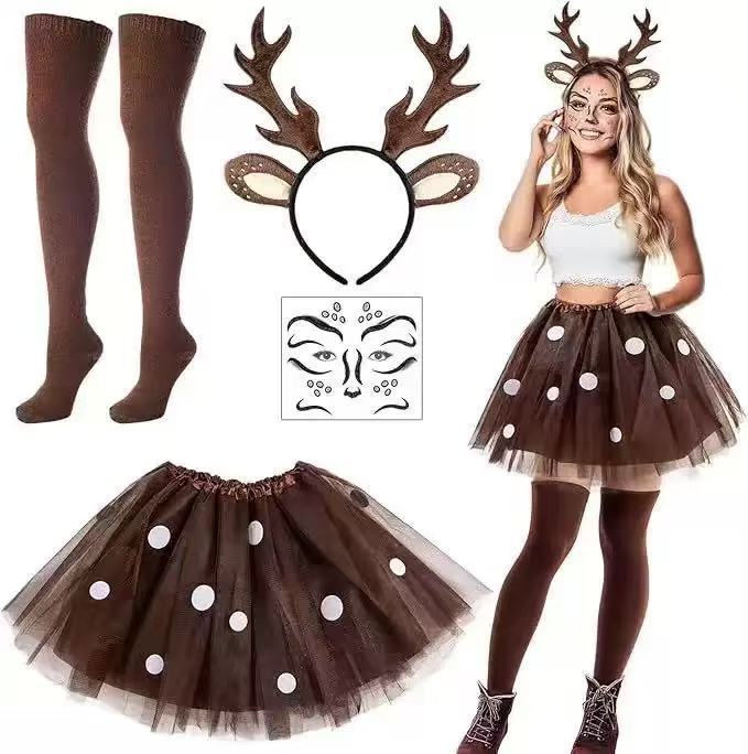 Ren Geyiği Kostüm Seti Boynuzl - Reindeer Antlers Headband incelemesi ve fiyatı
