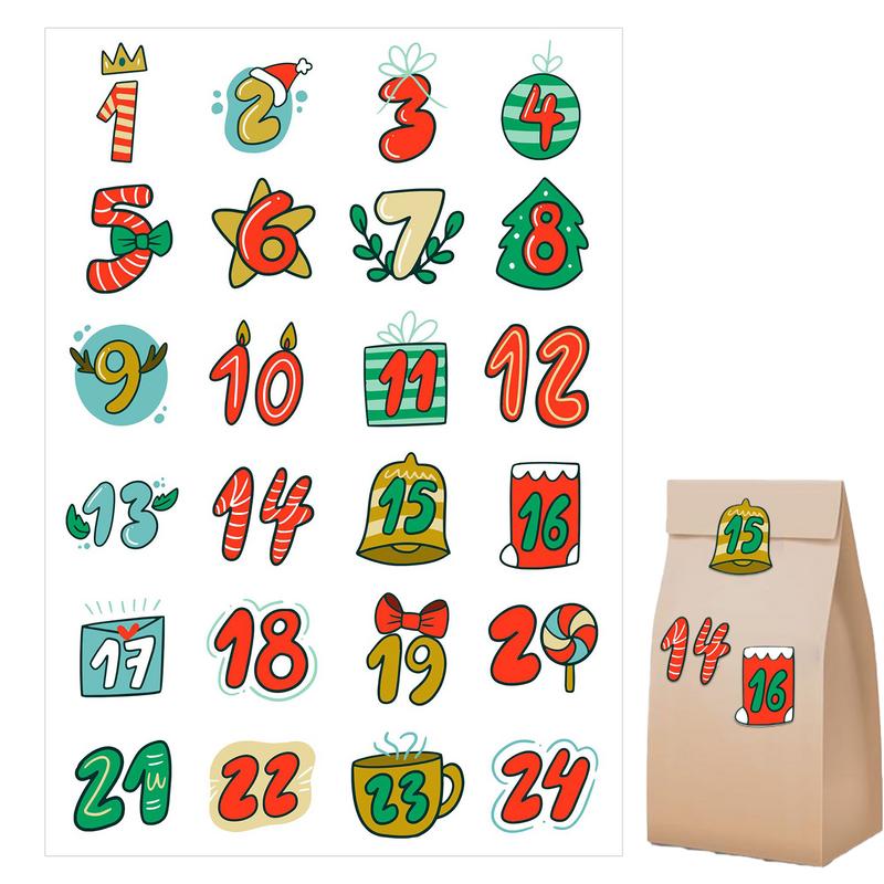 Merry Christmas Çıkartmalar Ad - Advent Calendar Gift incelemesi ve fiyatı