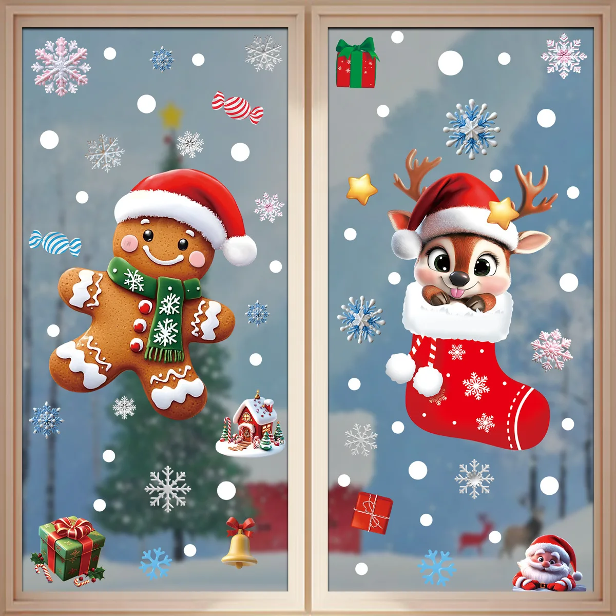 2025 Noel Statik Pencere Süsle - Snowflake Window Decal incelemesi ve fiyatı