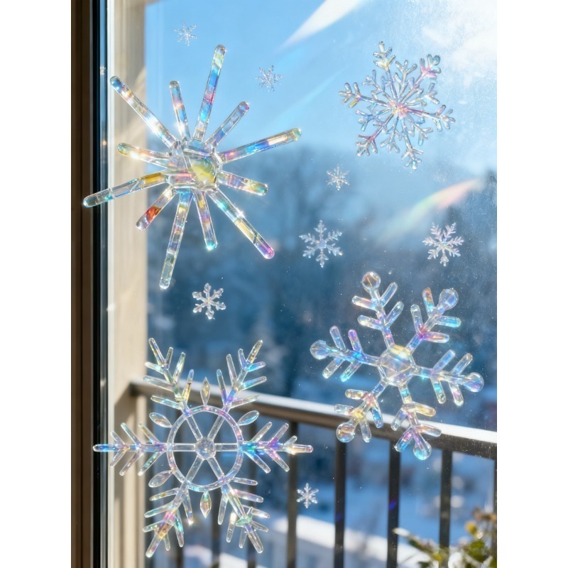 Noel Kar Tanesi Desenli Gökkuş - Snowflake Window Decal incelemesi ve fiyatı